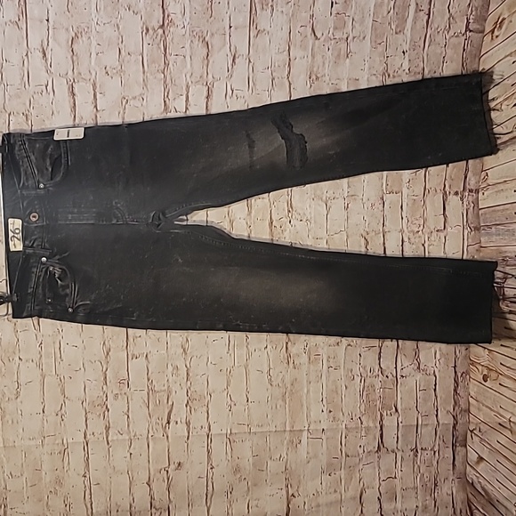 NWT free people distressed black jeans 26 - Picture 1 of 8